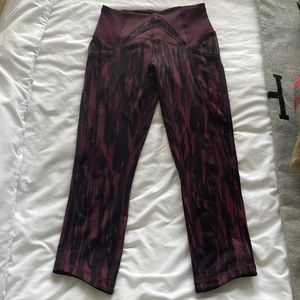 Lululemon High Waist 3/4 Legging with Side Pockets